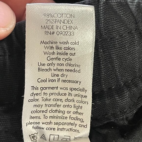 PacSun Slim Cargo Jogger Pants Black Size S Elastic Waist - Picture 7 of 7